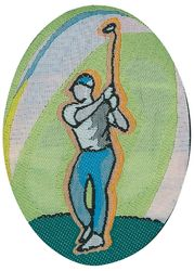 Športové nažehľovacie etikety - golf